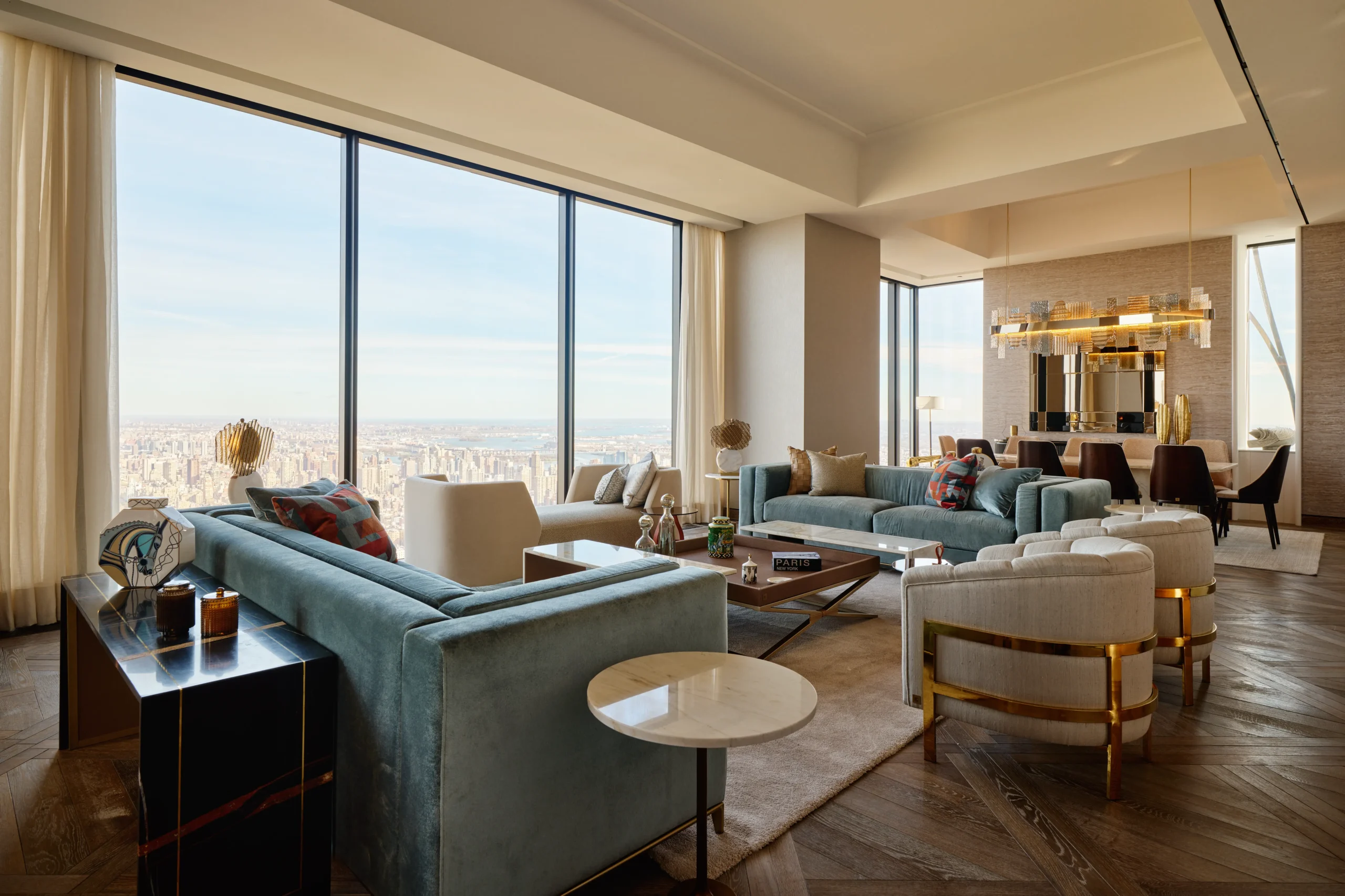 Manhattan Luxury High-Rise Modern Interior Design Details