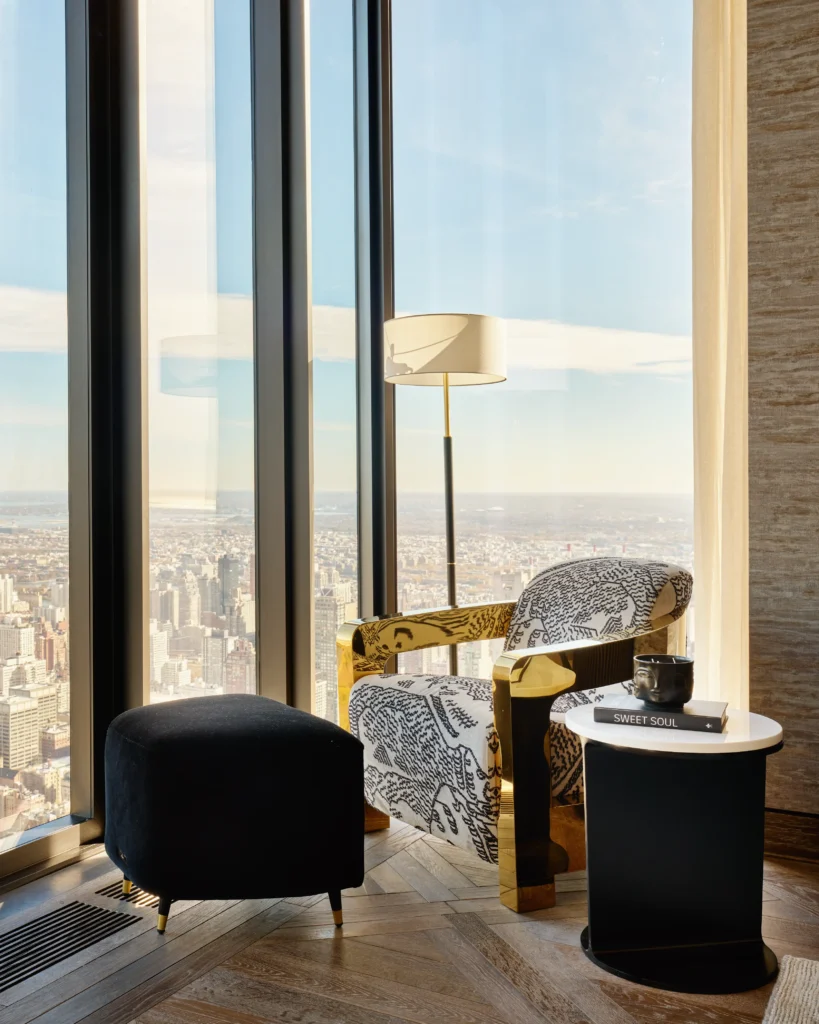 Living Space With City Views At Manhattan Luxury Residence